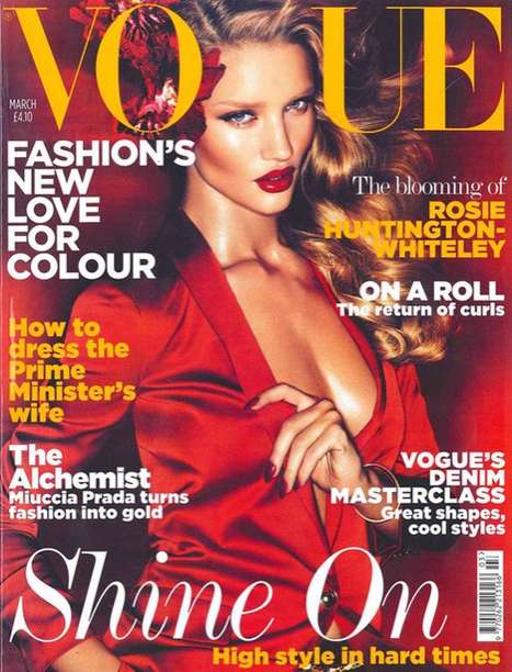 Rosie Huntington-Whiteley Debut Vogue Cover And Topless Shoot