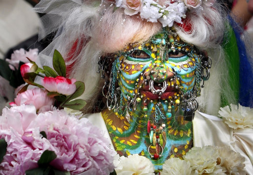 World’s Most Pierced Woman Marries