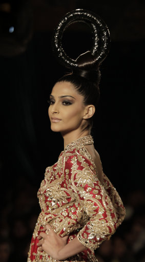 Bollywood Stars Hit The Catwalk At Delhi Couture Fashion Week – Pictures