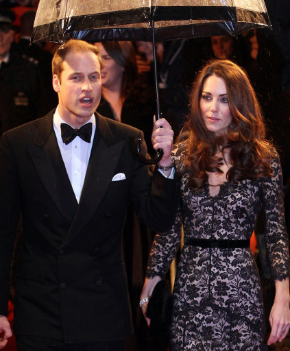 Duchess of Cambridge looks stunning in lace as she attends the UK premiere of War Horse