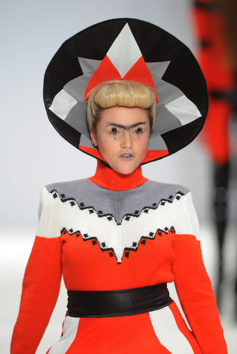 Pam Hogg Catwalk – London Fashion Week (Editor notes nudity)