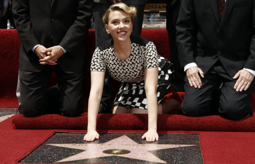 Scarlett Johansson honoured with a Star on The Hollywood Walk Of Fame – Los Angeles