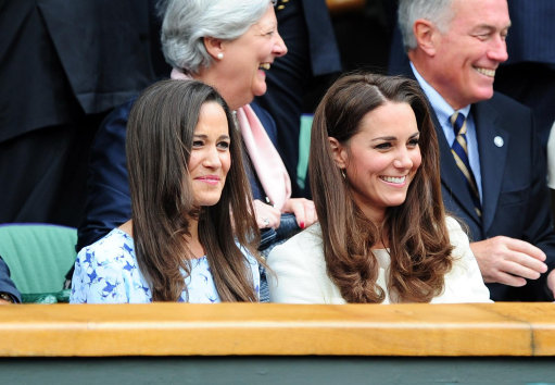 Duchess Of Cambridge and Pippa Middleton attend Wimbledon Final