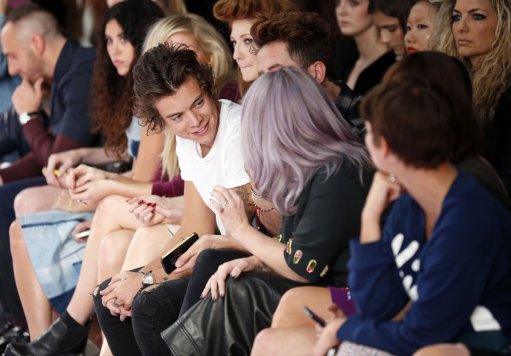 Harry Styles At House of Holland Front Row – London Fashion Week 2013