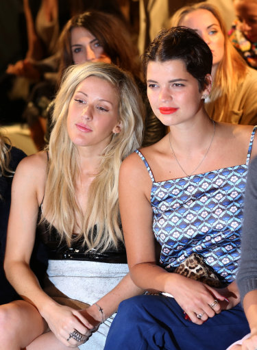 Ellie Goulding And Other Celebrities at Topshop Unique Front Row – London Fashion Week 2013