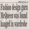 London Fashion Week: A Minute's Silence For Alexander McQueen