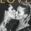 Kate Moss Kisses Transsexual Model For LOVE Magazine Cover