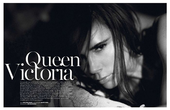 ‘Queen Victoria’ Victoria Beckham by David Sims for Vogue Paris