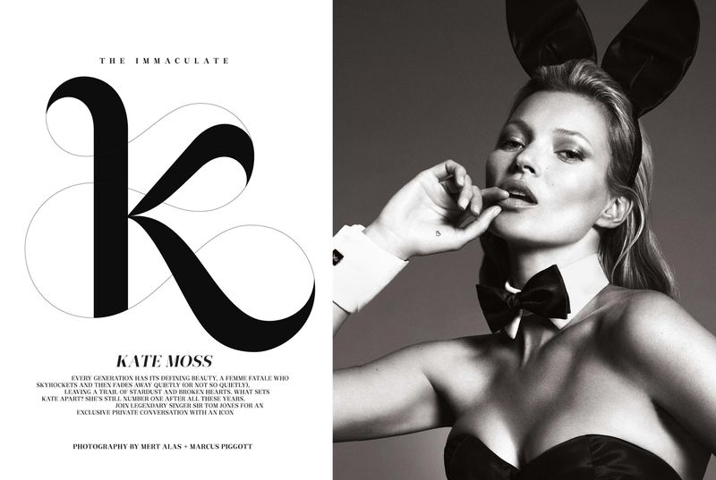 ‘The Immaculate Kate Moss’ by Mart & Marcus for Playboy 60th Anniversary