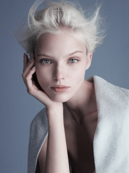 Anja Rubik, Natasha Poly, Sasha Luss and Anna Ewers Topless in Exhibition Magazine 2014