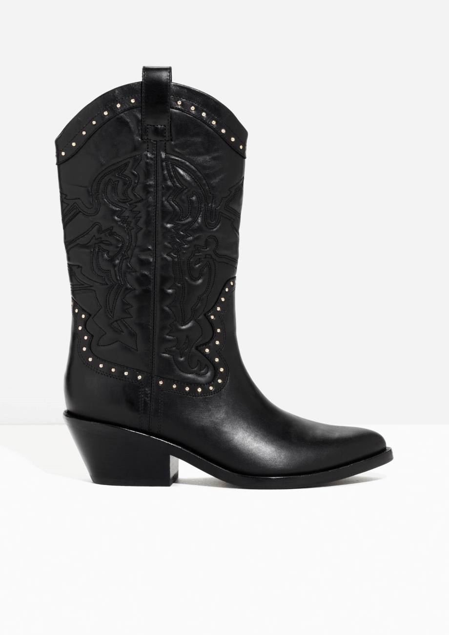 Western Leather Boot £195 & other stories