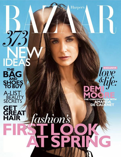 Demi Moore for Harper’s Bazaar