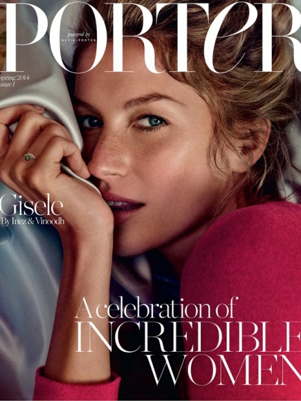 Gisele Bundchen Covered Topless in Porter Magazine Spring 2014