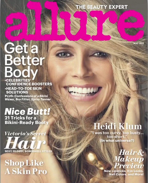 Heidi Klum covered naked for Allure Magazine