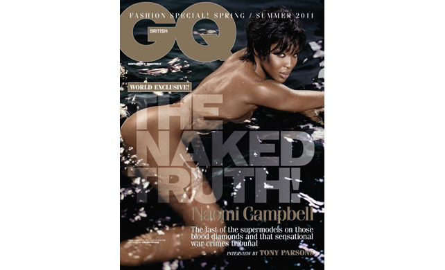 Naomi Campbell Naked On The Cover Of GQ