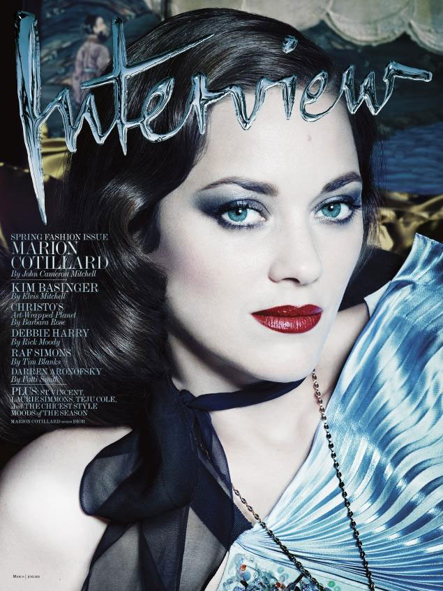 MARION COTILLARD FOR INTERVIEW MAGAZINE