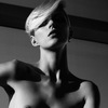 Anja Rubik Topless Black and White Shoot in Industrie Magazine September 2013