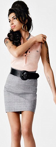 Amy Winehouse Models Elegant New Fred Perry Collection