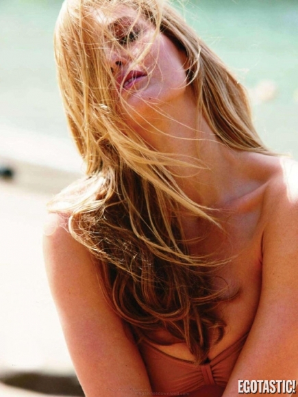 Bar Refaeli Covered Topless in Elle Spain