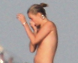 Kate Moss Topless On Yacht In St. Tropez – Pictures