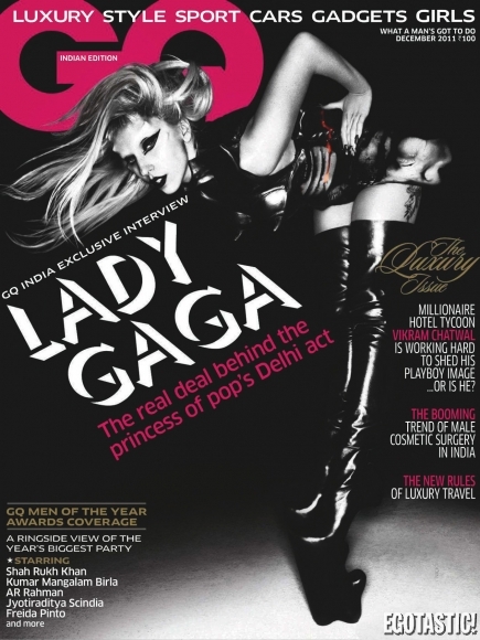 Lady Gaga (Covered Topless) In GQ India