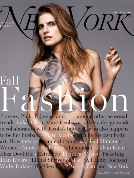 Lake Bell Naked Covered in Paint for New York Magazine