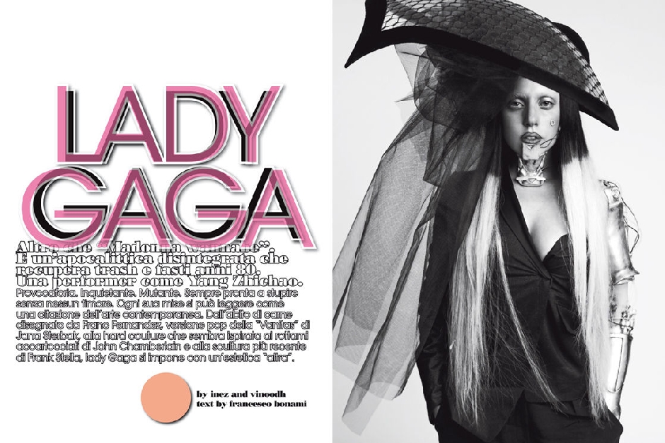 Lady Gaga by Inez & Vinoodh: L’Uomo Vogue January ’12 (NSFW)