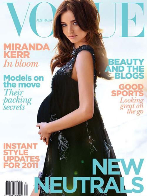 Miranda Kerr Shows Australian Vogue Her Baby ‘Mold’